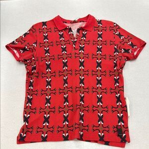 Stylish Red Patterned Fendi Men's Shirt 48 S